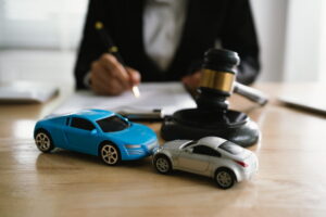 Legal and insurance concept image related to a California rideshare accident involving foreign insurance coverage