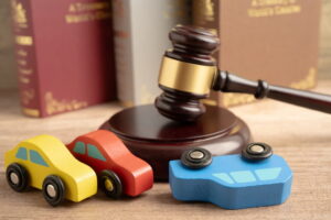 Legal and insurance concept image related to Uber and Lyft accident claims in California